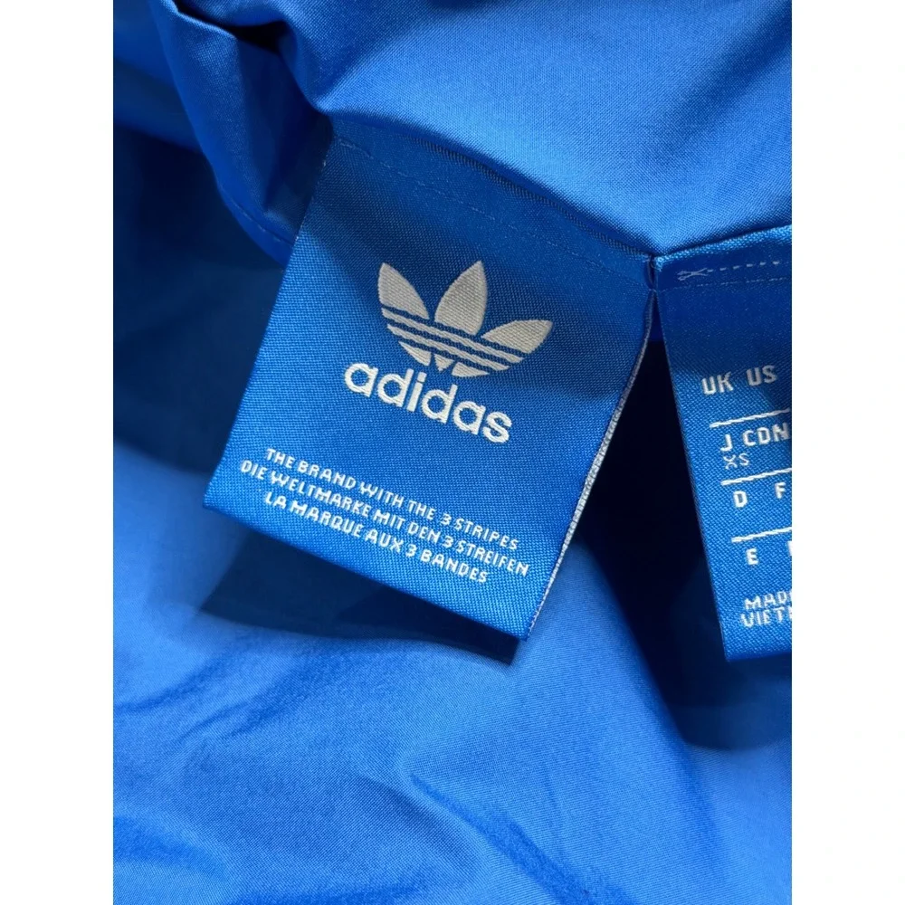 Adidas Reversible Windbreaker Jacket Mens Camo‎ Yard Look Blue Hooded Full Zip